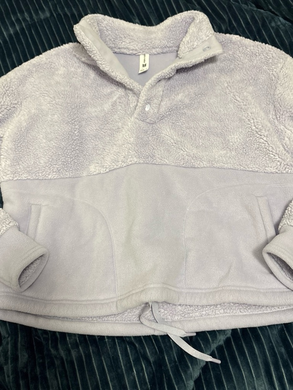 all in motion Lavender Plush Half-Snap Pullover